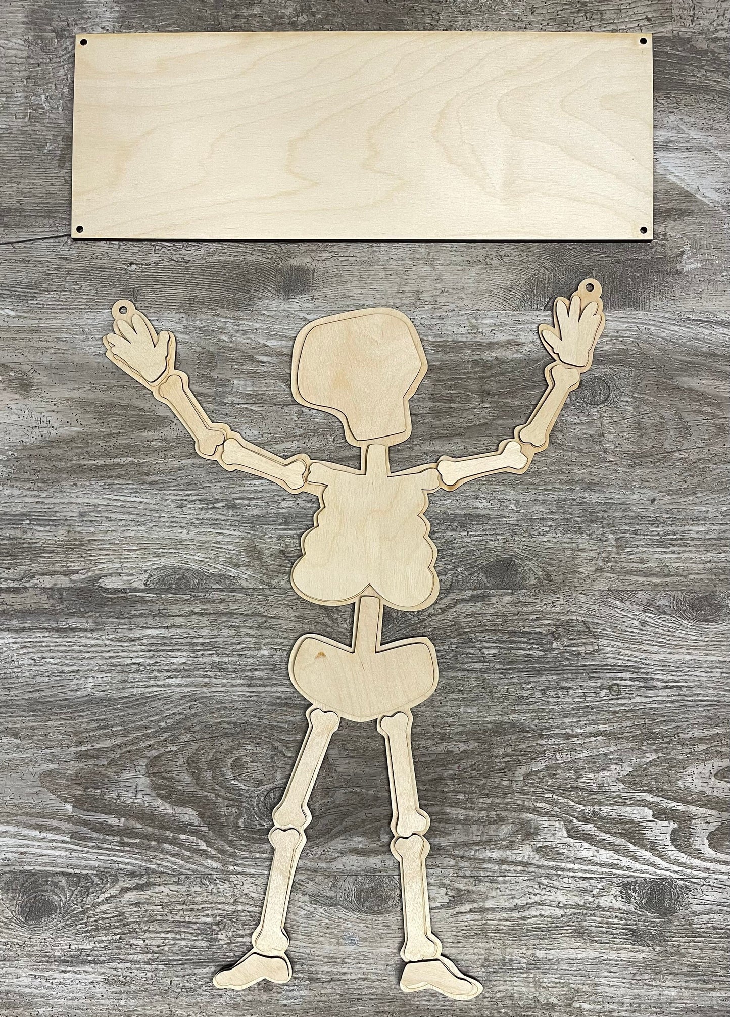 Skeleton body Pieces ONLY cutouts - goes with Spine Chillin and Inside my bones transfer