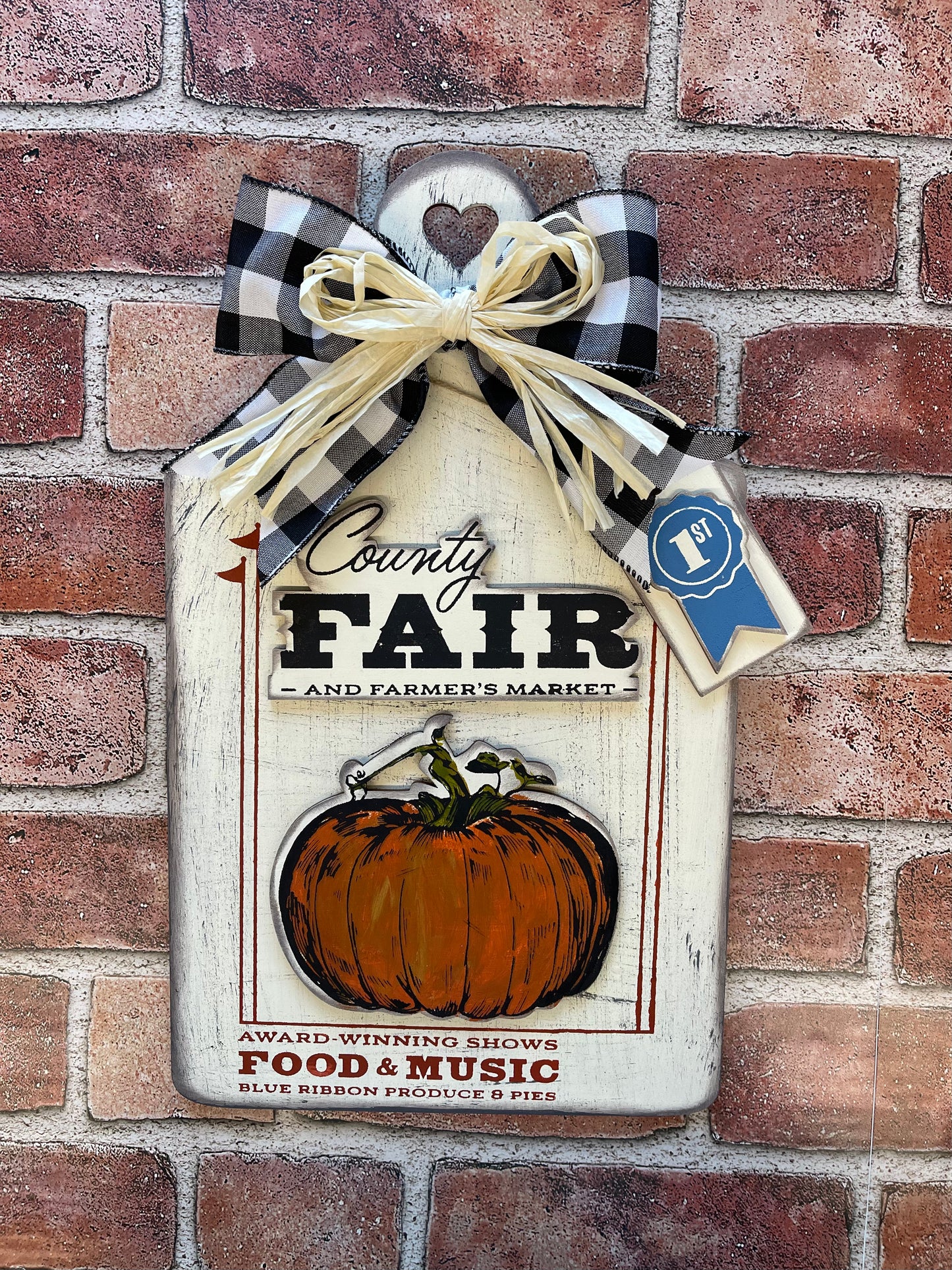 County Fair Cutting Board and cutouts - unpainted wooden cutouts, ready for you to paint