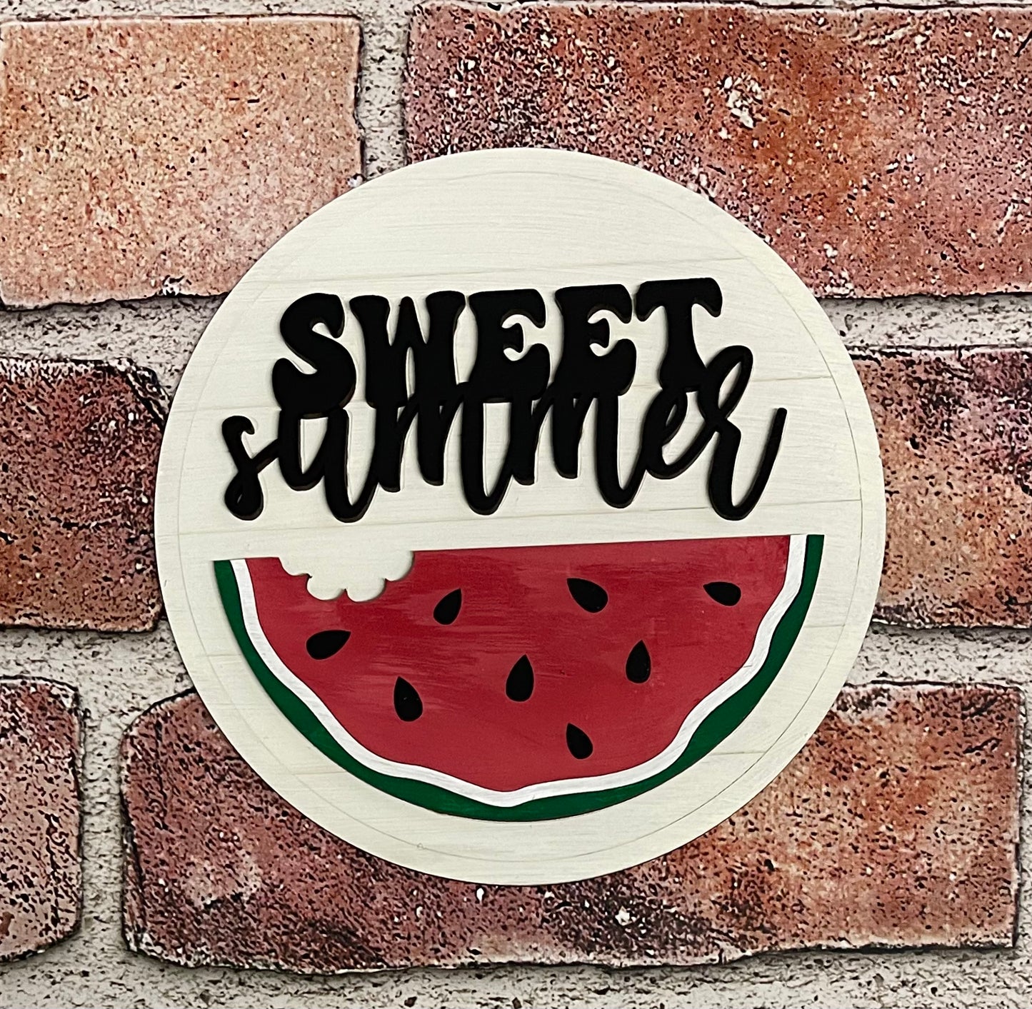 Watermelon insert for changeable sign, unpainted ready for you to finish