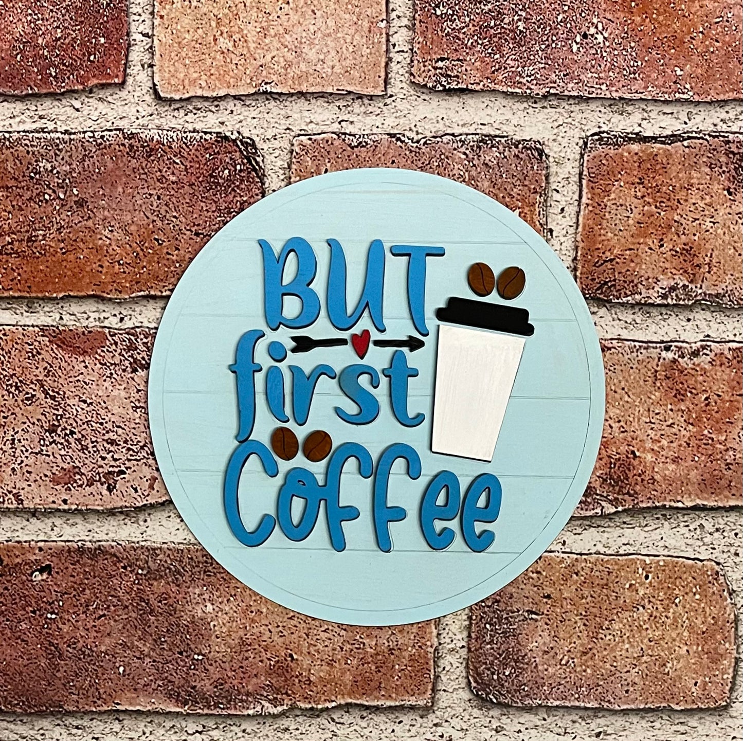 But Coffee First insert for changeable sign, unpainted ready for you to finish