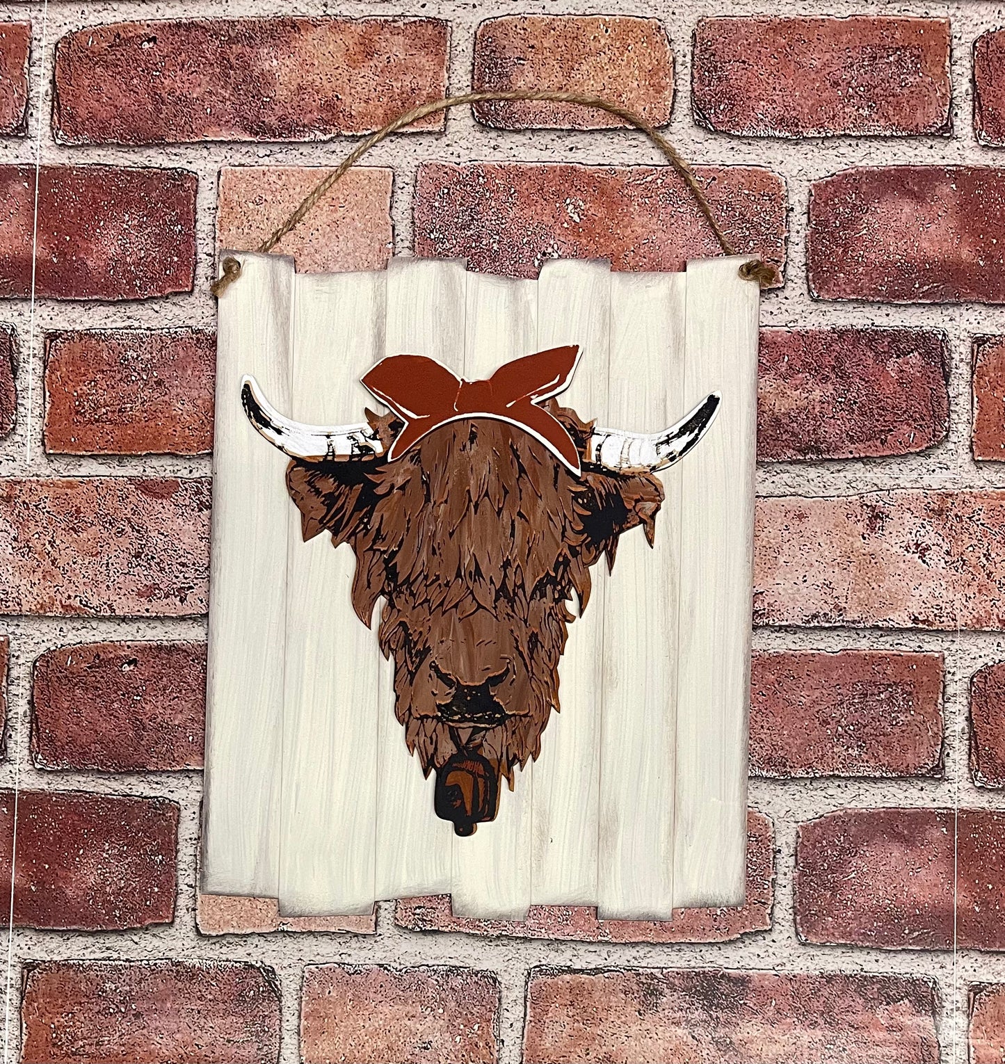 Highland Cow sign and cutouts - unpainted wooden cutouts, ready for you to paint