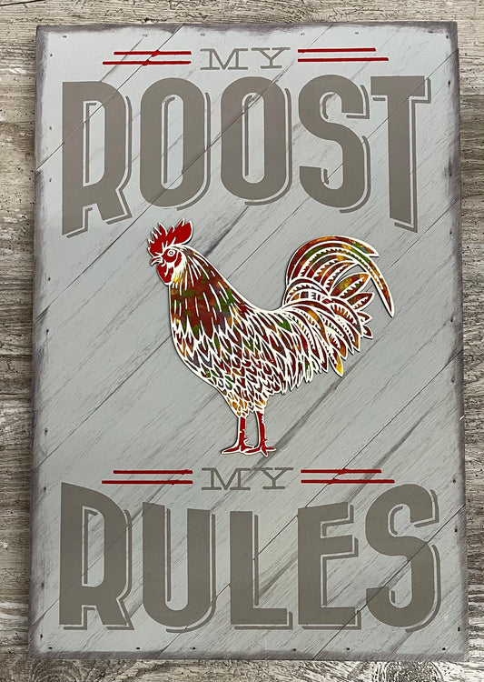 Rooster cutout, unpainted wood cutout rooster