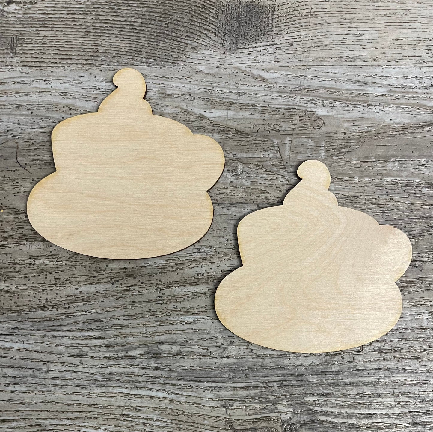 Coffee before Talkie - set of 2 Coffee Cups unpainted wooden cutouts, ready for you to paint