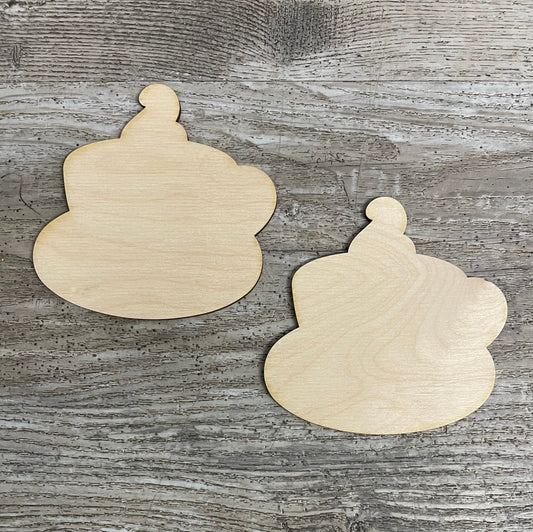 Coffee before Talkie - set of 2 Coffee Cups unpainted wooden cutouts, ready for you to paint