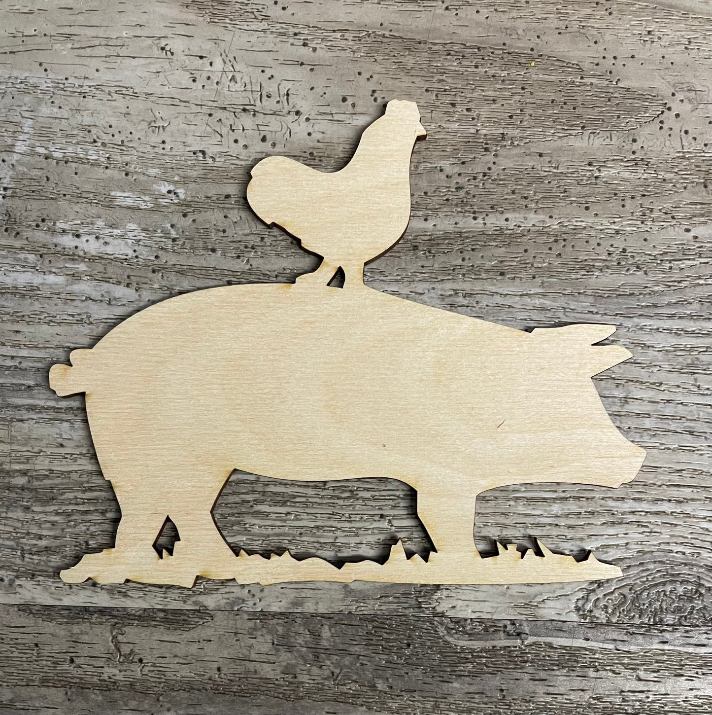 Farm Fresh Organic Sign cutout, unfinished cutouts ready for you to paint, back surface not included