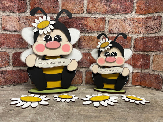 Bee Sitter Kit - unpainted wooden cutouts, ready for you to paint