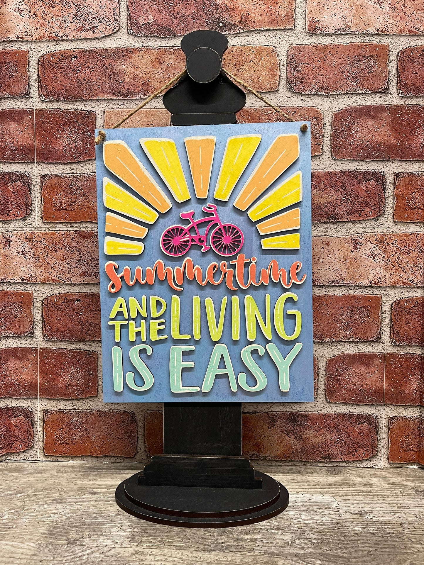 Summertime and the living is easy sign kit cutouts - unpainted wooden cutouts, ready for you to paint