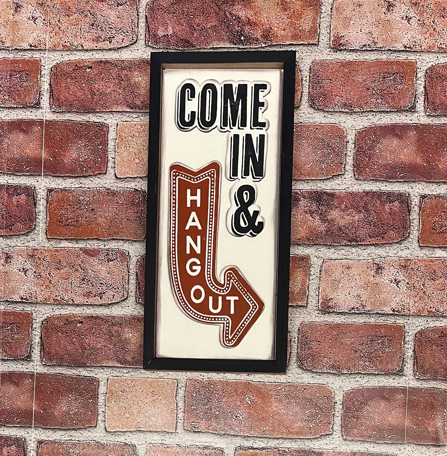 Welcome to our Backyard BBQ and Come in and Hang out - unpainted wooden cutouts, ready for you to paint, with metal bottle opener & tacks